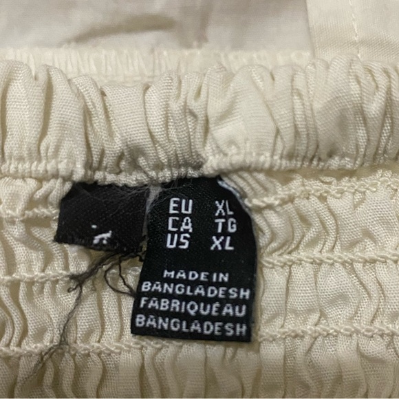 Vero Moda 2/4 Woven Organic Cotton Crop Top - Picture 6 of 6